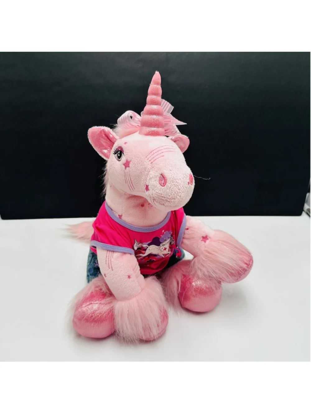 Build a Bear Unicorn Pink Stars 16